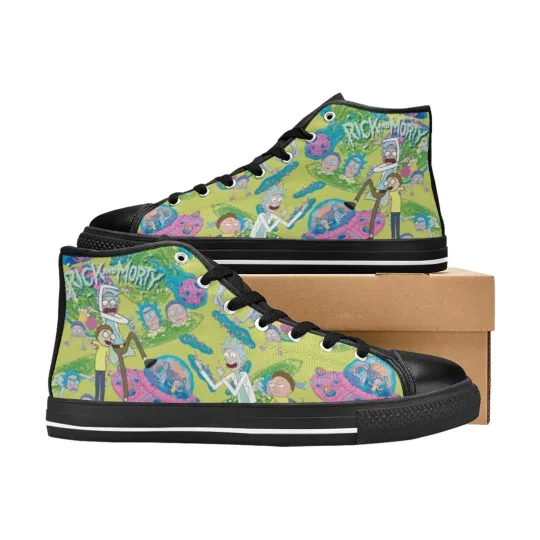 Rick & Rickandmorty High Top Sneakers Canvas