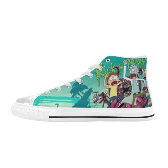 Rick And Rick and Rickandmorty Sneakers High Tops Shoes Canvas