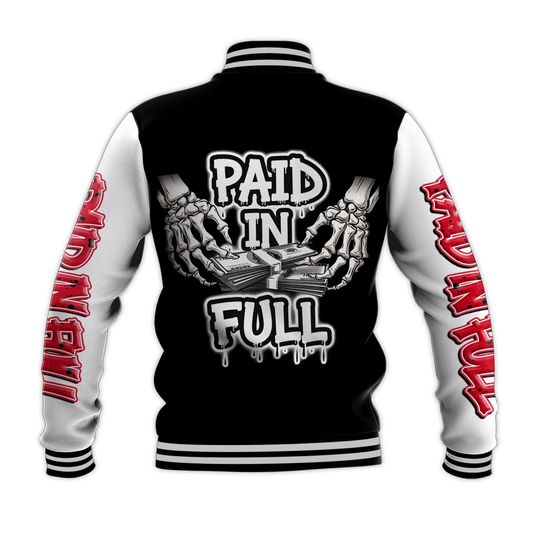 Everybody Paid In Full All Over Print Baseball Jacket