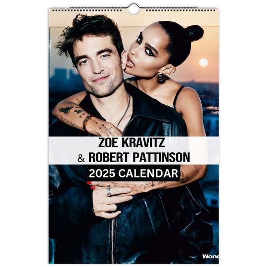 Zoe Kravitz & Robert Pattinson wall calendars 2025