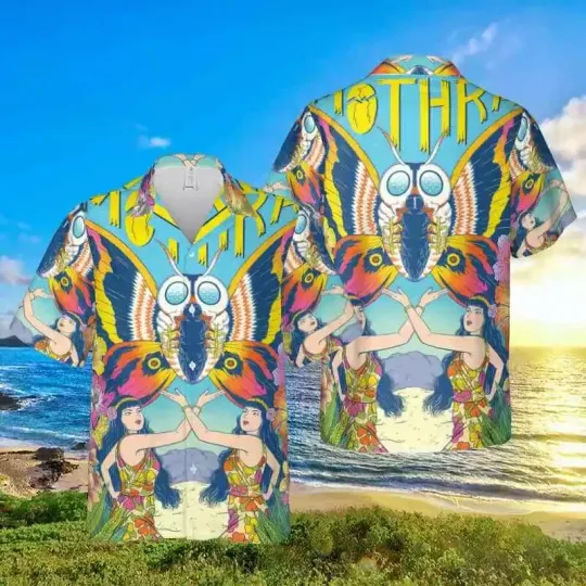 god zilla And Kong Movie Mothra Comeback Fan Gifts Hawaiian Shirt