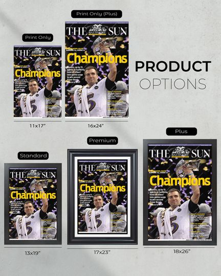 2013 Baltimore Ravens Super Bowl Champions (NO FRAMED) Poster