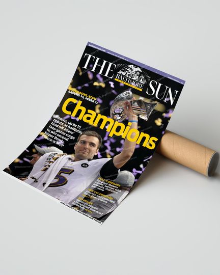 2013 Baltimore Ravens Super Bowl Champions (NO FRAMED) Poster