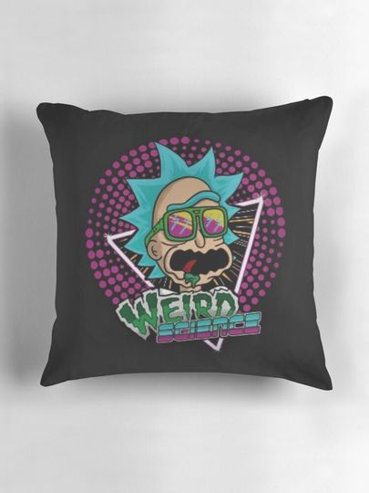 Rick  and Rickandmorty Science Throw  Pillow