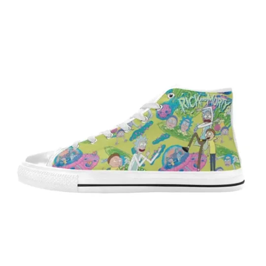RIck And Rickandmorty Sneakers High Top Canvas Shoes