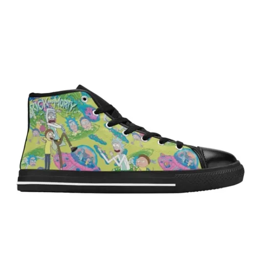 RIck And Rickandmorty Sneakers High Top Canvas Shoes