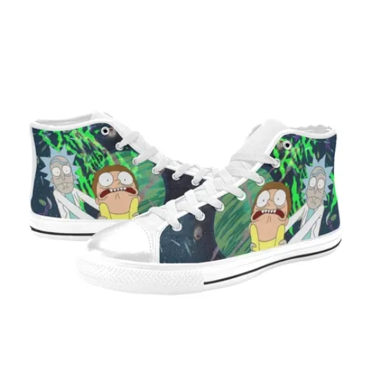 Rick And Rickandmorty High Top Canvas Men Shoes