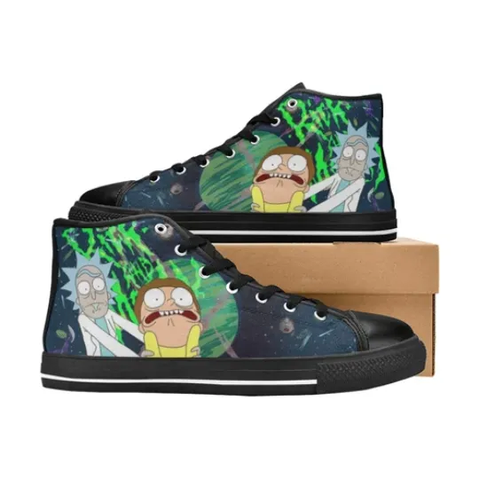 Rick And Rickandmorty High Top Canvas Men Shoes