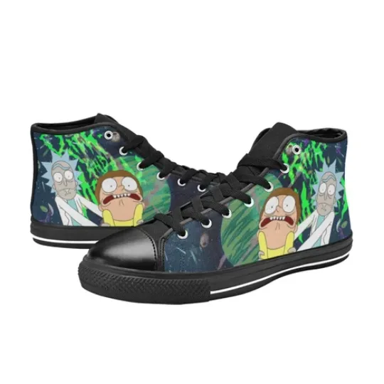 Rick And Rickandmorty High Top Canvas Men Shoes