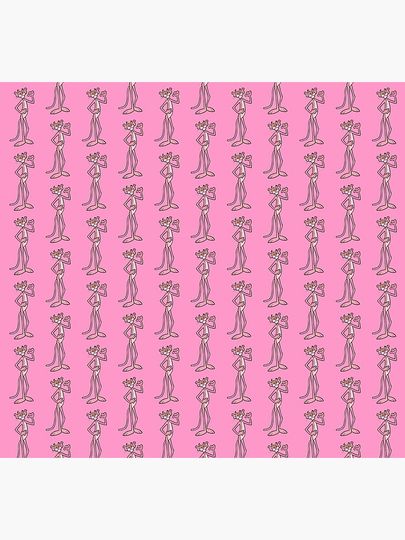 The pink Panther with Pink Background  Socks