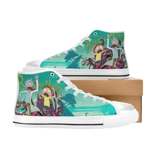 NEW Rick And Rickandmorty High Top Shoes