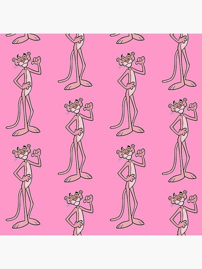 The pink Panther Pink Throw  Pillow