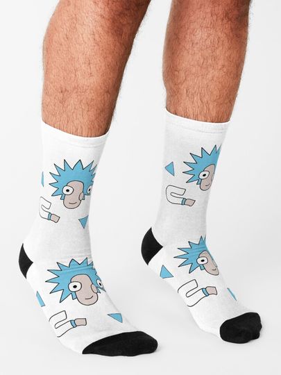 Rick and Rickandmorty Face Rick sanche Socks