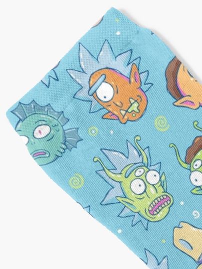 Rick and Rickandmorty Pattern 1 Socks