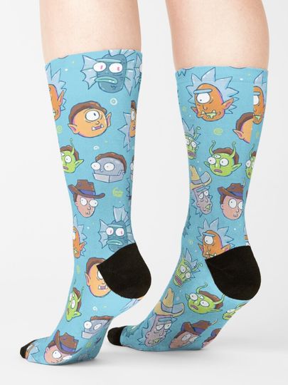 Rick and Rickandmorty Pattern 1 Socks
