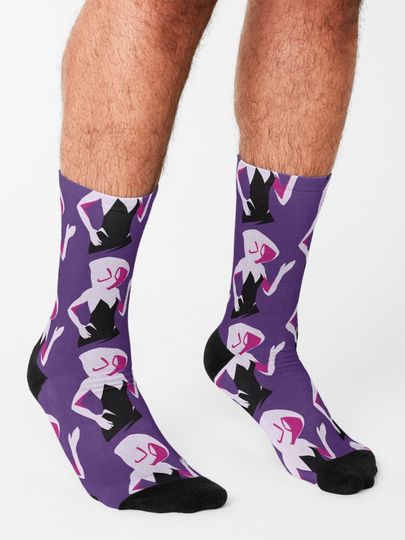 Spider Gwen Spiderverse Socks