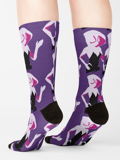 Spider Gwen Spiderverse Socks