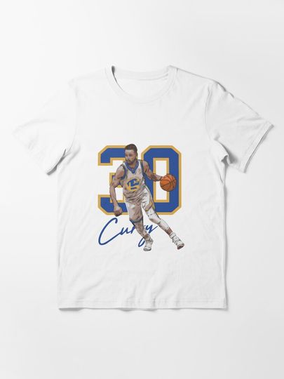 Stephen Curry Golden State Basketball Illustration Essential T-Shirt