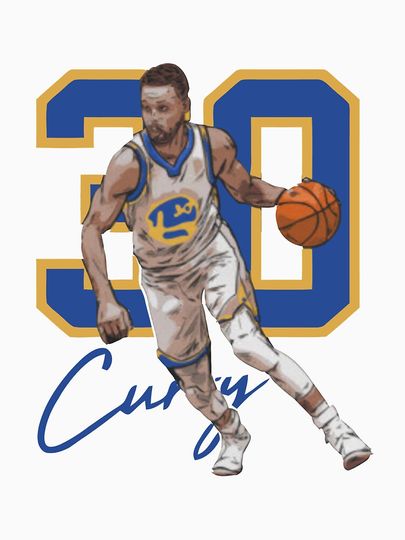 Stephen Curry Golden State Basketball Illustration Essential T-Shirt