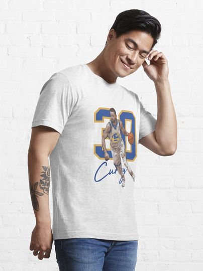 Stephen Curry Golden State Basketball Illustration Essential T-Shirt