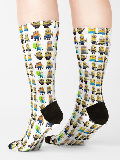 minion sticker. Socks