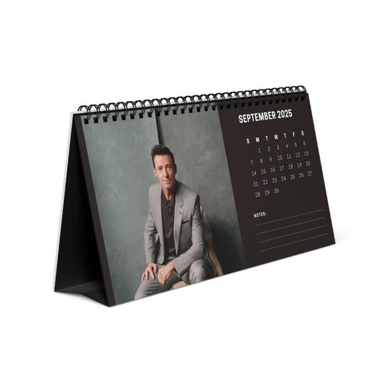 Hugh Jackman 2025 Desk Calendar | Wolverine & The Greatest Showman Actor | Celebrity Gift | Office Decor