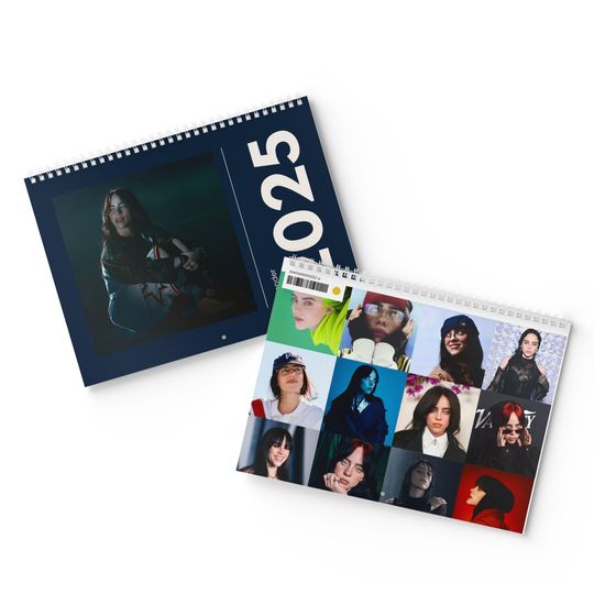 2025 Billie Eilish Calendar , Gift idea, Wall calendar, Trending and Aesthetic