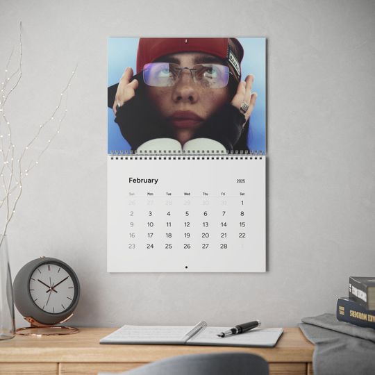2025 Billie Eilish Calendar , Gift idea, Wall calendar, Trending and Aesthetic