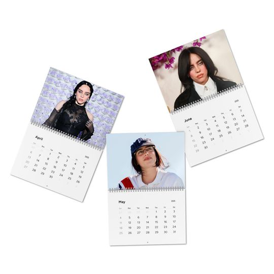 2025 Billie Eilish Calendar , Gift idea, Wall calendar, Trending and Aesthetic