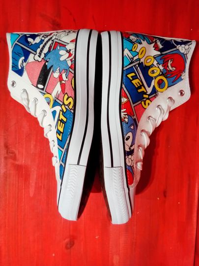 Sonic The Hedgehog Lets Go sneakers