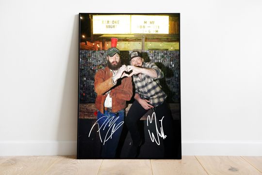 Wallen Western & Post Malone Signature Poster
