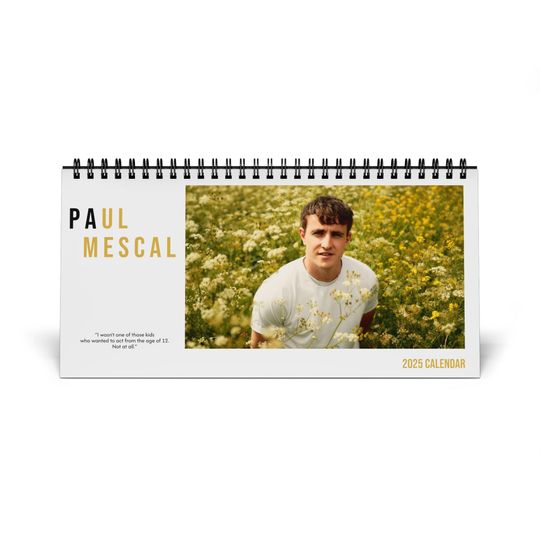Paul Mescal - 2025 Desktop Calendar