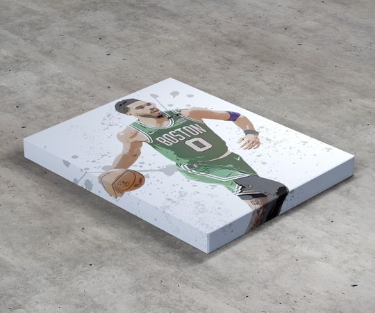 Jayson Tatum Poster,  Wall Art Decor, Best Home Decor Gift