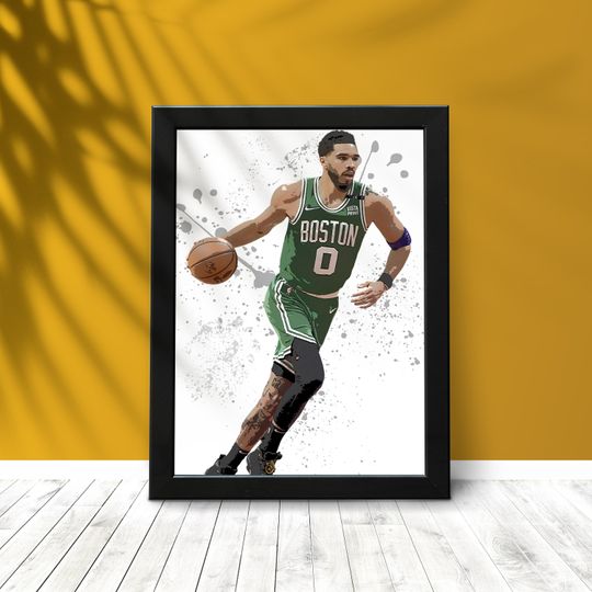 Jayson Tatum Poster,  Wall Art Decor, Best Home Decor Gift