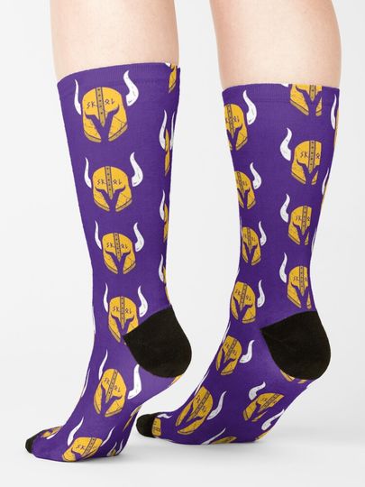 Minnesota Vikings Skol Helmet Socks