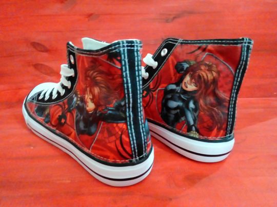 Marvel Black Widow high top sneakers