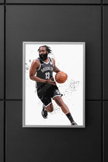 James Harden Poster,  Wall Art Decor, Best Home Decor Gift