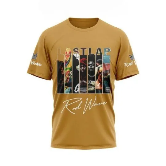 Rod Wave Last Lap Tracklist Turtle Race Apply Pressure T-Shirt Yellow