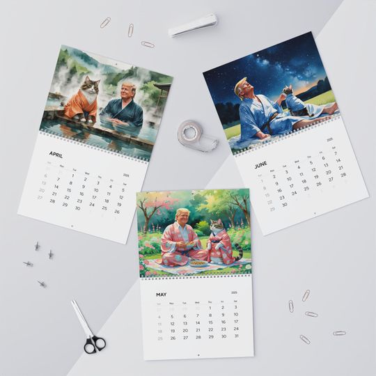 Trump in Kimono Calendar 2025