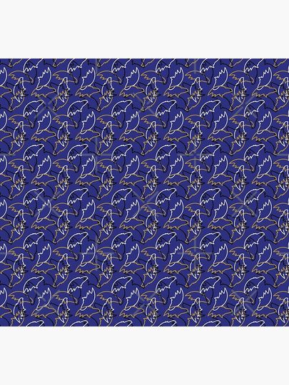 Baltimore Ravens Pattern, Purple Background Socks