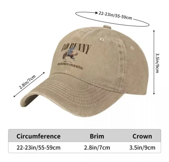 Bad Bunny Unisex Twill Hats