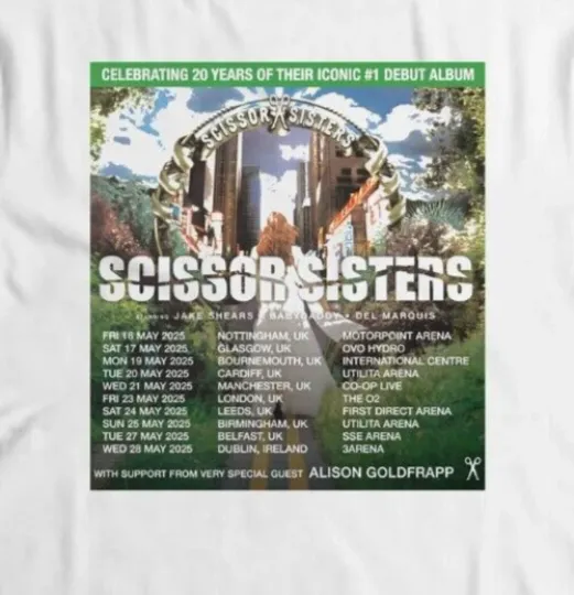 Scissor Sisters 2025 T shirts