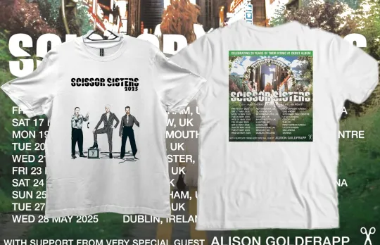 Scissor Sisters 2025 T shirts