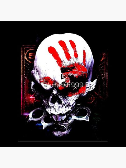 Skull Head Throw Pillow