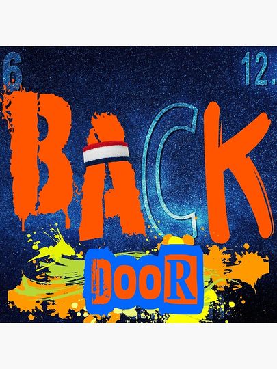 “BACK DOOR CHEMISTRY” design Basketball  Throw Pillow