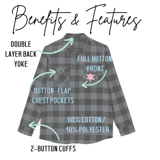 custom cowgirl flannel shirt