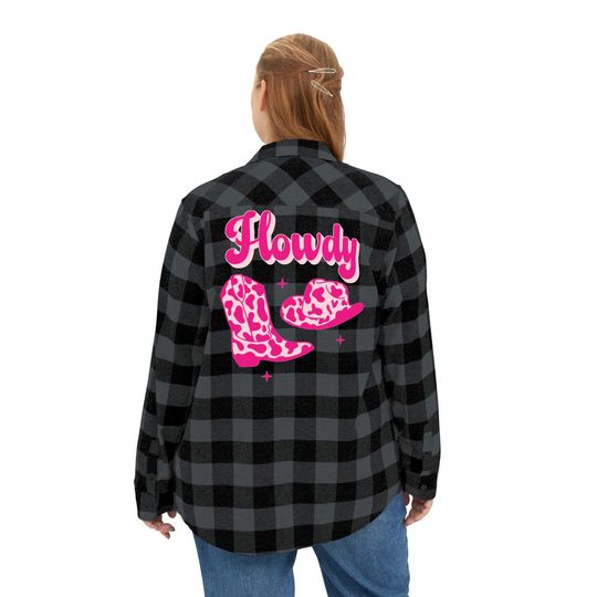 custom cowgirl flannel shirt