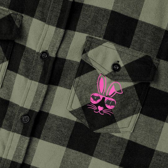 Play Bunny Flannel Shirt Button Down