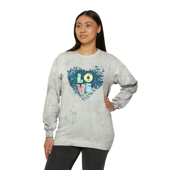 Love Unisex Color Blast Crewneck Sweatshirt