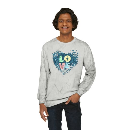 Love Unisex Color Blast Crewneck Sweatshirt